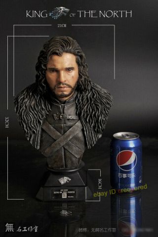 Game of Thrones 1/2 Scale Jon Snow Bust Statue Painted Limited:200 5