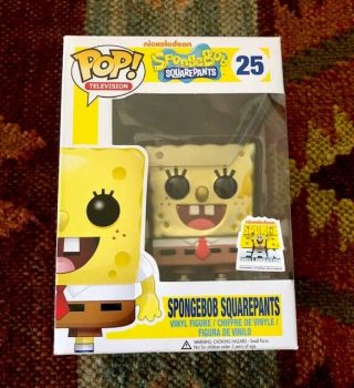 Funko Pop Metallic Spongebob Squarepants Television Fan Shellabration Exclusive
