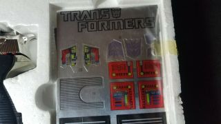 Takara Hasbro Transformers G1 Megatron MIB Pre - Rub,  Unapplied Stickers 7