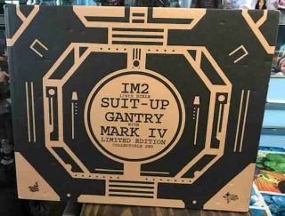 Hot Toys 1/6 Scale Iron Man 2 Suit - Up Gantry With Mark Iv Limited Edition Collec