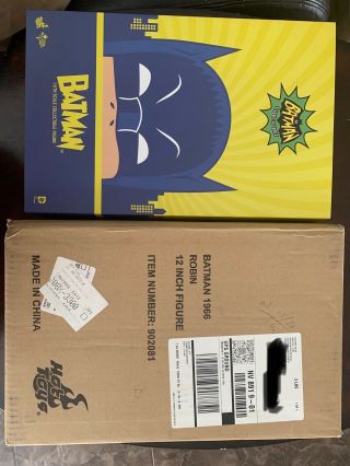 Hot Toys Mms218 Mms219 Adam West 1966 Batman Robin 1/6 Scale Set Of 2 Misb