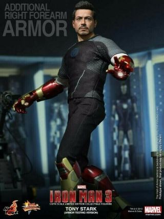 Hot Toys 1/6 Tony Stark Iron Man 3 Suit Test Version With Workshop Mms191