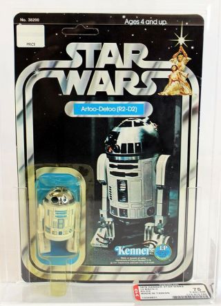 1978 Kenner Star Wars Vintage 12 Back - C R2 - D2 (taiwan) Afa 75 Ex,  /nm