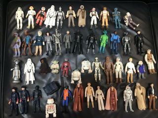Vintage 1977 - 1980 Star Wars 1st Figures Complete Set 49 Figures (a Few Weapons)