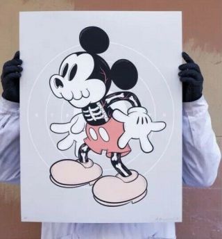Flour Creepy Mouse By Cote Escriva Ap Print Le Mickey 50 X 65 Cm Thundermates