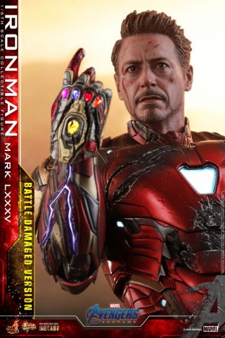 Hot Toys 1/6 Iron Man Mark Lxxxv Avengers Endgame Battle Mms543d33