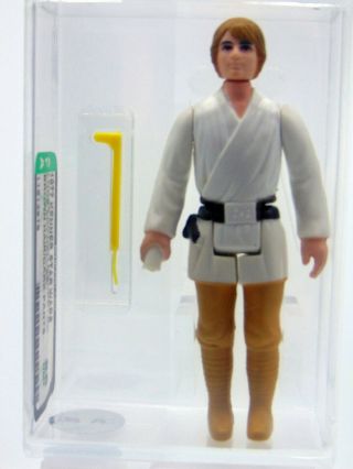 1977 Star Wars Luke Skywalker Brown Hair,  Dark Pants,  Hk,  Afa 85 Nm,