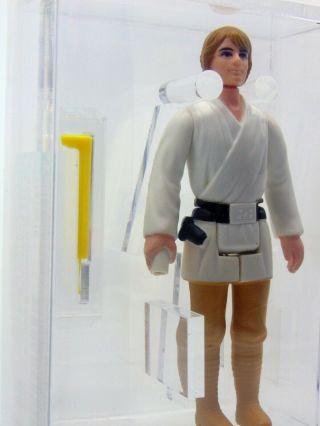 1977 Star Wars Luke Skywalker Brown Hair,  Dark Pants,  HK,  AFA 85 NM, 6