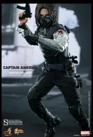1/6 Hot Toys Mms 241 Captain America Winter Soldier Bucky Barnes Sebastian Stan