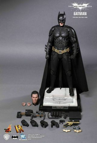Hot Toys 1/6 Dx12 Dx 12 Batman Dark Knight Rises Christian Bale,  Cowl Usa
