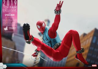 PSL Hot Toys 1/6 FIGURE Marvel ' s Spider - Man SPIDER - MAN (SCARLET SPIDER VERSION) 5