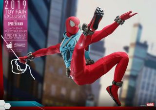 PSL Hot Toys 1/6 FIGURE Marvel ' s Spider - Man SPIDER - MAN (SCARLET SPIDER VERSION) 6