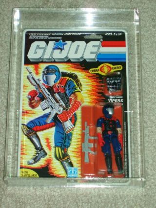 Vintage Gi Joe 1986 Cas/afa 80/75/85 Viper Cobra Arah Hasbro Series 5 Back Moc