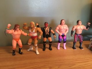 Wwf Ljn 1980s Figures Set Of 5 Warrior,  Hulk,  Demolition,  Rick Rude,  Brutus Beefcake