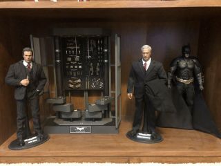 Hot Toys The Dark Knight Armory With Alfred,  Bruce Wayne,  Batman