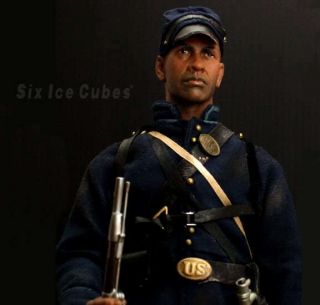 Custom 1/6 Glory Denzel 12 " Figure Civil War Union Soldier Hot Sideshow Toys Did