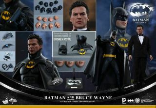Hot Toys Batman Returns & Bruce Wayne 2 Pack 1/6 12 " Usa