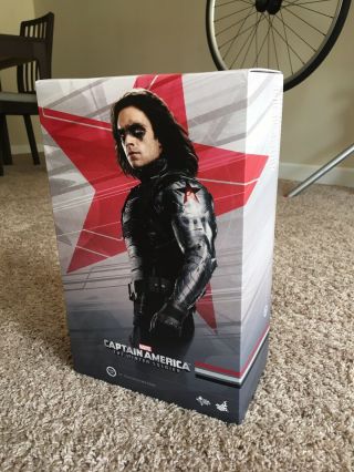 Hot Toys Mms241 Custom Winter Soldier Ca:tws 1/6 Scale