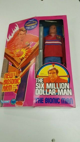 3rd/ed Biosonic Six Million Dollar Man With Box Kenner 1978