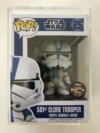 Funko Pop Star Wars 501st Clone Trooper Sdcc Exclusive In Protector