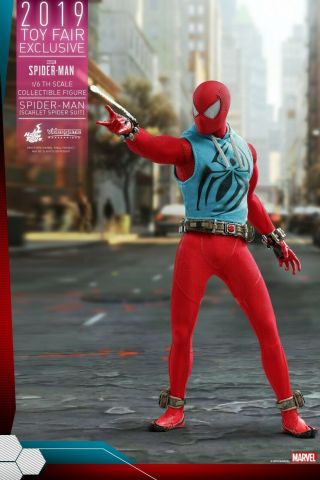 Confirmed Hot Toys 1/6 Scale Spider - Man (scarlet Spider Suit) Vgm 34