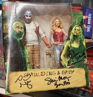 Devils Rejects Neca Spaulding Baby Signed By Sid Haig,  Sheri Moon & Rz 3 Sign