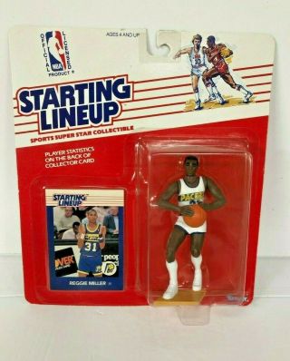 1988 Starting Lineup Basketball - Reggie Miller - Clear Bubble - Rare