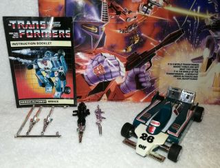 Hasbro Transformers Autobot Spy Mirage 1984 G1 Action Figure Rare Box Weapons 3