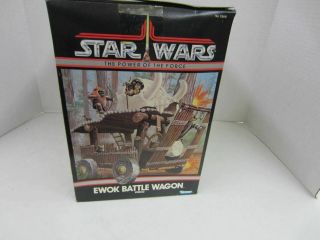 Vintage Star Wars Power of the Force EWOK BATTLE WAGON w/Original Box POTF 3