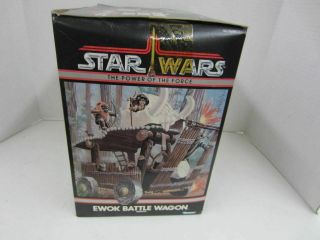 Vintage Star Wars Power of the Force EWOK BATTLE WAGON w/Original Box POTF 5
