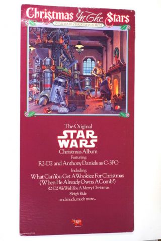 Vintage 1980 Star Wars Christmas Album - Christmas In The Stars Store Display
