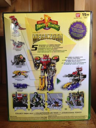 Bandai Mighty Morphin Power Rangers Legacy MMPR 2015 Dino Megazord 100 Complete 2