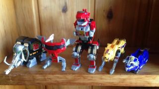 Bandai Mighty Morphin Power Rangers Legacy MMPR 2015 Dino Megazord 100 Complete 9