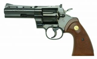 Tanaka Colt Python.  357magnum 4inch " R - Model " Steel Finish Model Gun