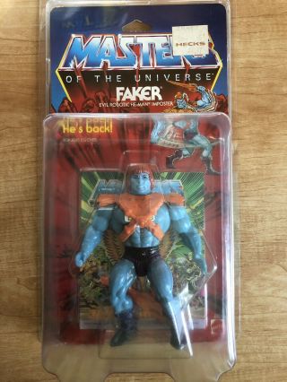 Mattel Masters Of The Universe He - Man Faker Action Figure Made In Malaysia