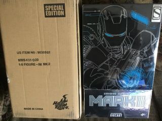 Hot Toys Marvel Iron Man Mark Ii Mms431 - D20 Sideshow Exclusive (u.  S.  Seller)