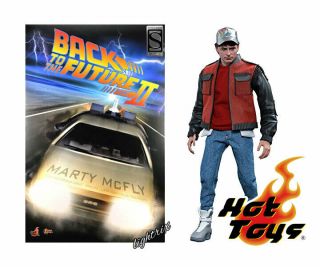 Hot Toys Sideshow Exclusive Marty Mcfly Back To The Future Part 2 Ii 1/6 Figure