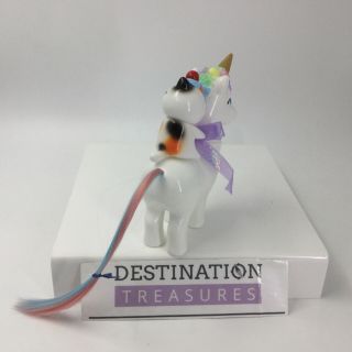 Refreshment Toy Release Cat Riding Unicorn w Ice Cream Cone Horn Set of 2 3
