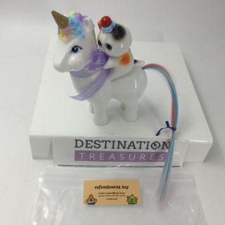 Refreshment Toy Release Cat Riding Unicorn w Ice Cream Cone Horn Set of 2 5