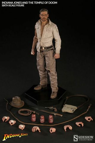 Indiana Jones Temple Of Doom Figure 1.  6 Scale - Indiana Jones Sideshow 3914