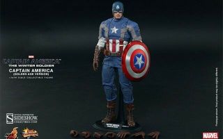 Hot Toys Mms 240 Captain America (golden Age) - From Ca:tws