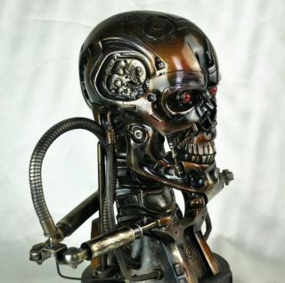 Terminator 2 T800 1/1 Life - Size Bust Endoskeleton Model Figure Statue Resin Toy