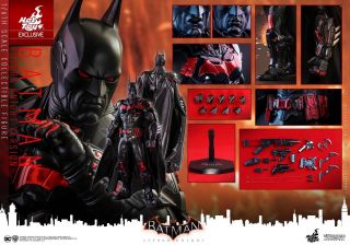 1/6 Hot Toys Vgm 29 Dc Batman Arkham Knight Batman Futura Knight Ver Figure