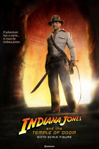 Sideshow Indiana Jones Temple Of Doom Exclusive 12 " 1/6 Action Figure