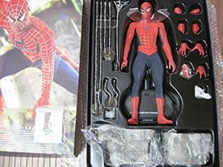 Hot Toys Mms 143 Spiderman Spider - Man 3 12 Inch Action Figure Good