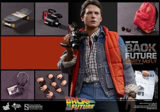 Hot Toys Mms 257 Back To The Future Marty Mcfly Michael J.  Fox Figure (regular)
