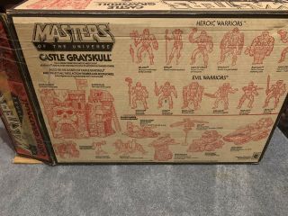 He - man 1981 Mattel MOTU Castle Grayskull 100 Complete W/ First Issue Box 11