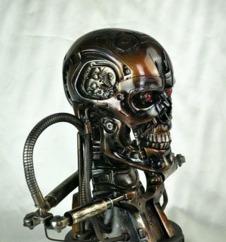 Terminator T2 T800 1:1 Life - Size Bust Endoskeleton Figure Statue Resin Model Toy