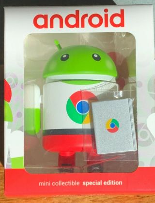 Android Mini Collectible Figurine Figure Special Edition - " Chrome Partners "