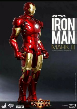 Hot Toys Iron Man Mark Iii 3 1/6th Diecast